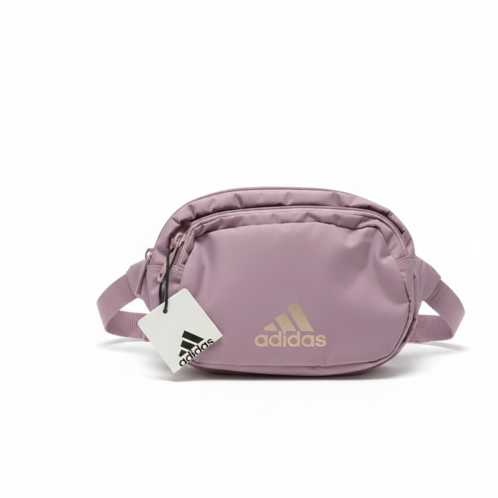Adidas Purple Waist Bag with Gold Logo